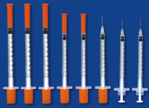 insulin syringes sizes